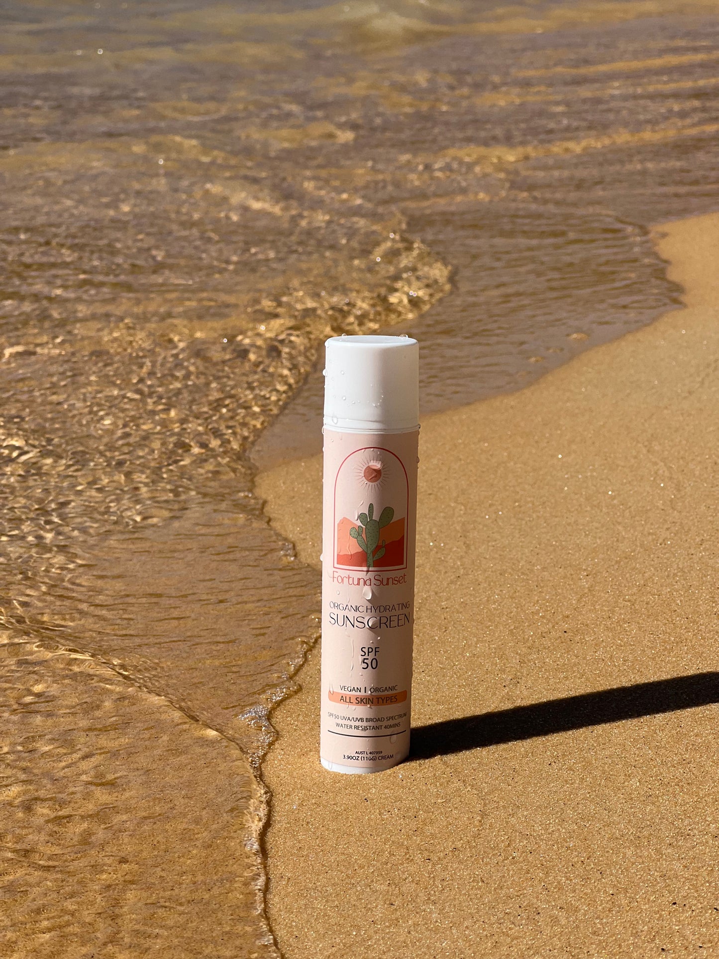 Organic SPF50 Hydrating Sunscreen with Hyaluronic Acid